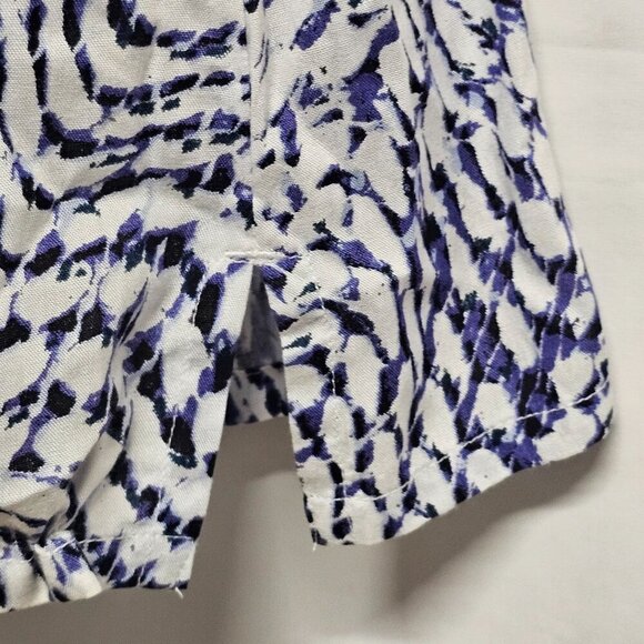 Soft Surroundings South Beach Beaded Top tunic Blouse Women Size XL White Blue - Picture 9 of 15